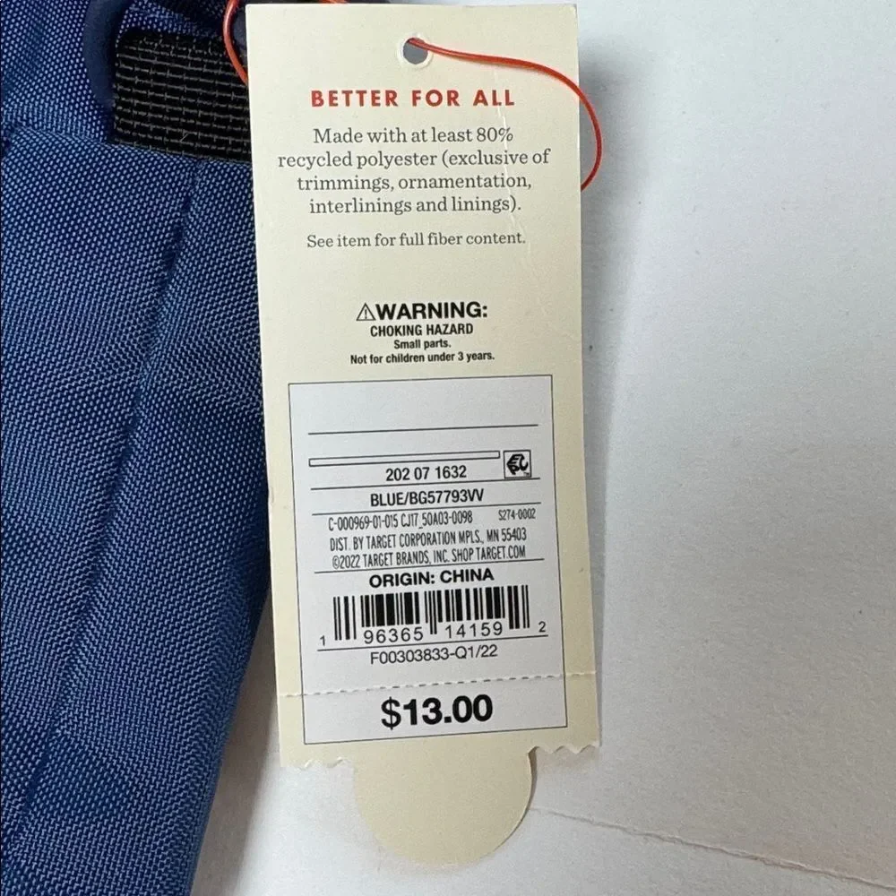 Cat & Jack Kids' Blue Water Bottle Crossbody Bag